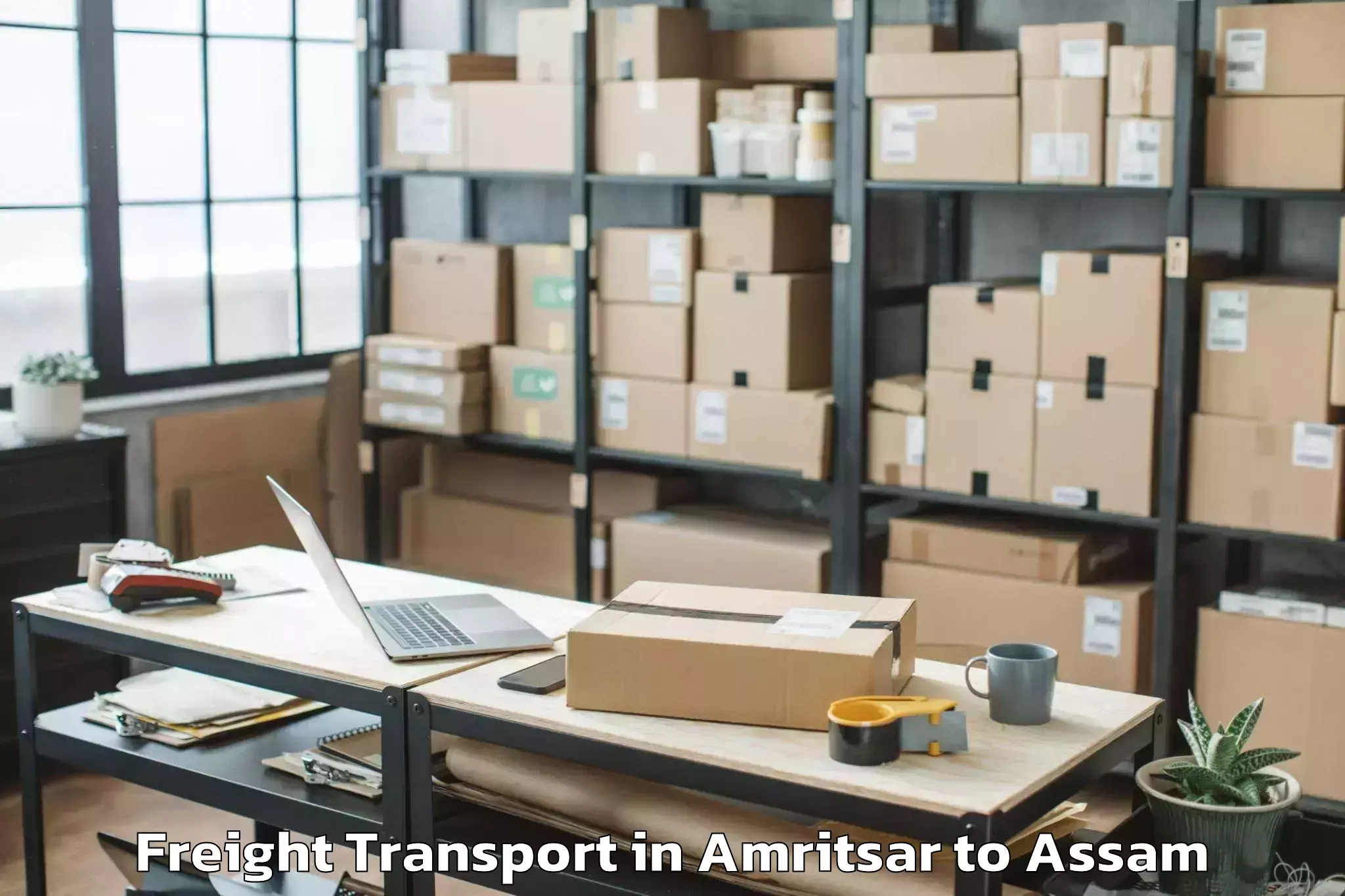 Top Amritsar to Bilasipara Pt Freight Transport Available